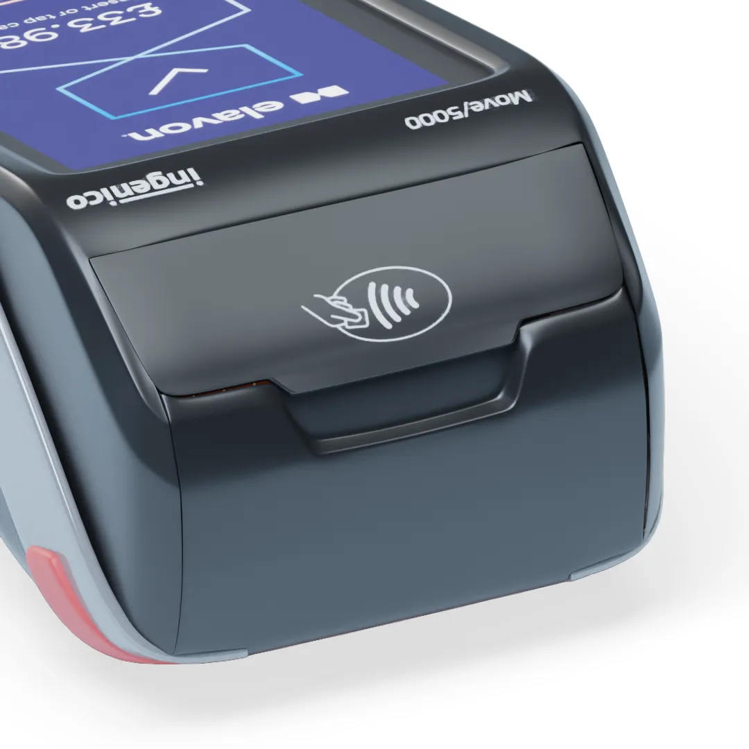 Tetra Move close up of contactless area