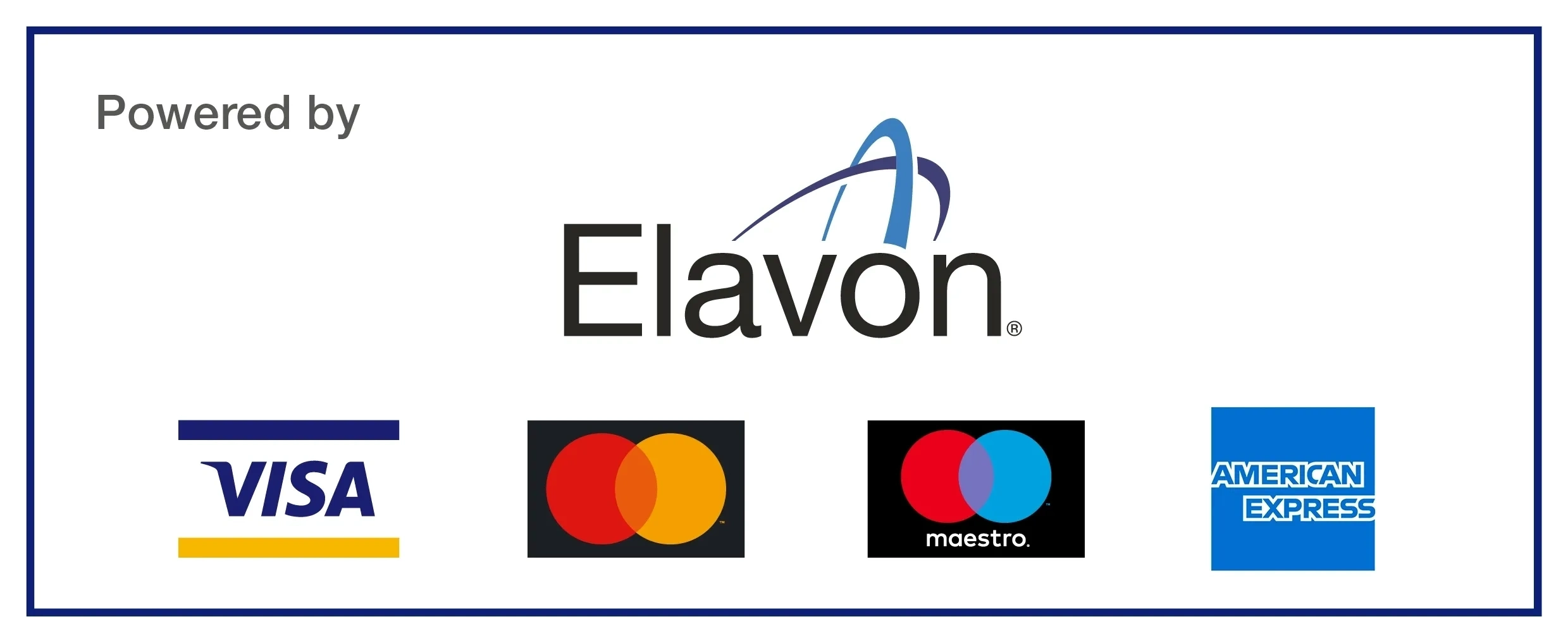 Card scheme logo: Visa, Mastercard, Maestro, American Express