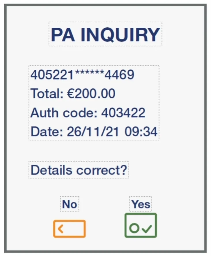 Verify transaction